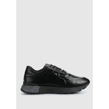ProvoQ Siyah Deri Erkek Sneaker