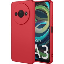 Posso Xiaomi Redmi A3 4g Uyumlu Kılıf Içi Kadife 3D Kamera Korumalı Yumuşak  Esnek Silikon Kapak