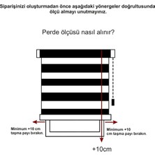 Givayo Stor Etek Dilimli Stor Beyaz Perde Güneşlik