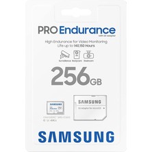 Samsung Pro Endurance 256GB Microsdxc Güvenlik ve Araç Kamerası Hafıza Kartı MB-MJ256KA