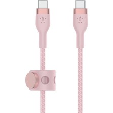 Boostcharge Pro Flex Örgülü 60W Usb-C Kablo 1 Metre Usb-If Pembe