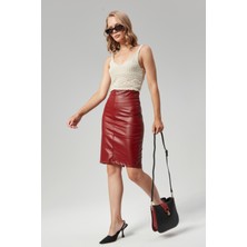 Morpelikan Kadın Kilit Kapamalı Üçbölmeli Çarpraz Askılı Omuz Çantası