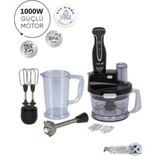 Tefal Powelix Turbo Fonksiyonlu Premium Blender Seti 1000 W Güçlü Motor, Buz Kırma, Dilimleyici Rendeli, Tefalin En Güçlüsü, Lmbdr Hediyeli