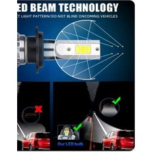 Auto Ampulance Motorsiklet LED Xenon Sellektörde Şimşek Etkili Far LED  Ampulü 1 Adet