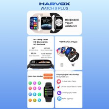 Watch 9 Plus Harvox Akıllı Saat Iphone ve Android Tüm Akıllı Telefonlara Uyumlu