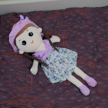 Platin Gift Linda Peluş Şapkalı Bez Bebek 55CM Lila