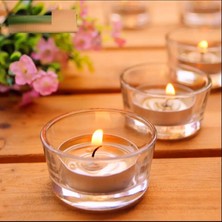 Kuzey Oyuncak 84 Pcs Romantıc Decor Glass Candle Holder 84 Adet Tea Light Cam Mumluk Cam Dekor Mumluk 4.5x2 Cm