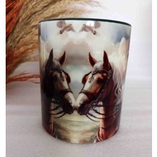 Mugs And Love Old Time Lady Md5 Vintage Baskı Büyük Boy Kupa