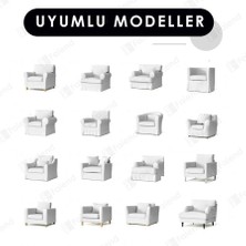 Bibaha Home Kadife Lastikli Tekli Koltuk Örtüsü