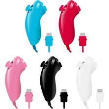 Kepang Beyaz-2 Adet-Sol Sağ El Nunchuck Wii El Kavisli Oyun Kolu Denetleyicisi Nintendo Wii Oyun Denetleyicisi Nunchuck Wii Gamepad Için (Yurt Dışından)