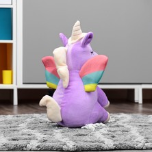 Oturan Unicorn Peluş 35CM Lila