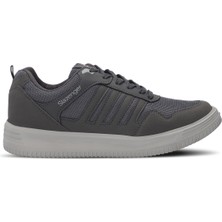 Slazenger ADAPT I Erkek Sneaker Koşu & Yürüyüş Ayakkabısı Koyu Gri / Beyaz