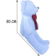 80 cm Sevimli Rengarenk Papyonlu Peluş Ayıcık