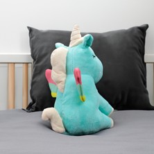 Oturan Unicorn Peluş 35CM Yeşil