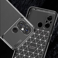 FUJİMAX Xiaomi Redmi 12C Kılıf Darbe Emici Uzun Ömürlü Dayanıklı Parmak Izi Yapmaz Karbon Tasarım Negro Silikon Kılıf