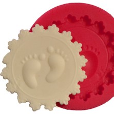 Depposite Bebek Ayaklari Cupcake Kokulu Taş Ve Sabun Kalıbı (5,5*5,5cm)