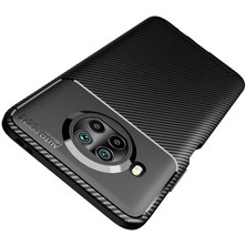 FUJİMAX Xiaomi Redmi Note 9 Pro 5g Kılıf Darbe Emici Uzun Ömürlü Dayanıklı Parmak Izi Yapmaz Karbon Tasarım Negro Silikon Kılıf