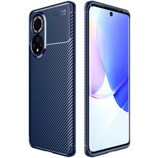 Huawei Nova 9 Kılıf Darbe Emici Uzun Ömürlü Dayanıklı Parmak Izi Yapmaz Karbon Tasarım Negro Silikon Kılıf