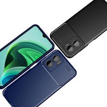 FUJİMAX Xiaomi Redmi Note 11E Kılıf Darbe Emici Uzun Ömürlü Dayanıklı Parmak Izi Yapmaz Karbon Tasarım Negro Silikon Kılıf