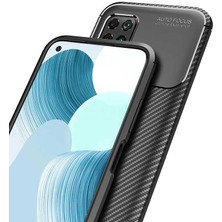 FUJİMAX Huawei P40 Lite Kılıf Darbe Emici Uzun Ömürlü Dayanıklı Parmak Izi Yapmaz Karbon Tasarım Negro Silikon Kılıf