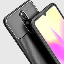 FUJİMAX Xiaomi Redmi 8 Kılıf Darbe Emici Uzun Ömürlü Dayanıklı Parmak Izi Yapmaz Karbon Tasarım Negro Silikon Kılıf