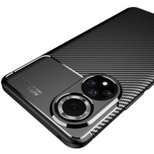 FUJİMAX Huawei Nova 9 Kılıf Darbe Emici Uzun Ömürlü Dayanıklı Parmak Izi Yapmaz Karbon Tasarım Negro Silikon Kılıf