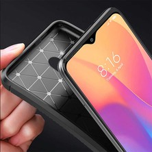 FUJİMAX Xiaomi Redmi 8A Kılıf Darbe Emici Uzun Ömürlü Dayanıklı Parmak Izi Yapmaz Karbon Tasarım Negro Silikon Kılıf