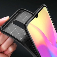 FUJİMAX Xiaomi Redmi 8 Kılıf Darbe Emici Uzun Ömürlü Dayanıklı Parmak Izi Yapmaz Karbon Tasarım Negro Silikon Kılıf