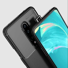 FUJİMAX Xiaomi Mi 9t Kılıf Darbe Emici Uzun Ömürlü Dayanıklı Parmak Izi Yapmaz Karbon Tasarım Negro Silikon Kılıf