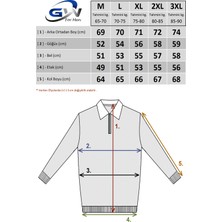 GW Luwero Erkek Diagonal Dokulu Jakar Slim Fit Polo Yaka Fermuarlı Triko Kazak