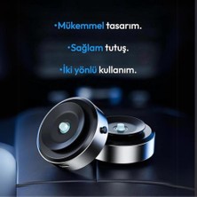 Polham Universal Süper Manyetik Vakum Adsorpsiyonlu Araç Içi Telefon Tutucu, Masaüstü, Duvar, Ayna, Uyumlu Tutucu