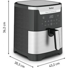 Tefal Xxl 6.5 Lt Geniş Hacimli Hava ile Kızartma ve Izgara 2'si 1 Arada Tüm Ihtiyaçlara Uygun Yağsız Fritöz Airfryer + Onerous Lambader