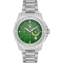 Santa Barbara Polo & Racquet Club Santa Barbara Polo Racquet Club SB.1.10561-4 Tüm Fonksiyonları Aktif Çelik Kordonlu Metalik Renk Erkek Kol Saati