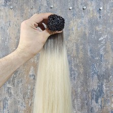 Halit Can HairKing 70CM Özbek Ombre (H4/blonde) 200ADET, 120GR , Mikro Kaynak [100% Gerçek İnsan Saçı]