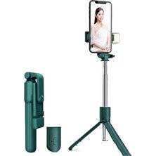 Gaman Selfi Çubuğu Öz Çekim Çubuğu Işıklı  Şarjlı Uzaktan Kumandalı Tripod Canlı Yayın Tripodu