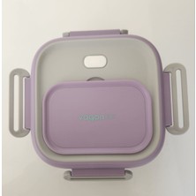 Vagonlife Lunch Box Mor BL2107 Tek Katlı Çelik