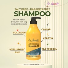 La Benedic Collagen Keratin Salt & Paraben Free Onarıcı Şampuan Tüm Saç Tipleri İçin 500 ml