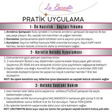 La Benedic 4 Aşamalı Keratin Botox Hızlı Düzleştirici & Bakım Full Set - Koyu Renkli Saçlar İçin