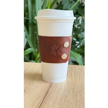 Oh Deer Leather El Yapımı  Coffee Sleeve/ Bardak Tutacağı