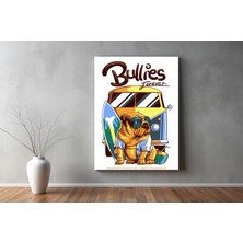 Kiraz Çiçeği Butik Araçlar Kanvas Tablo