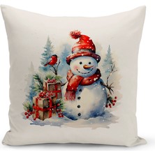 Bertille Home Yılbaşı Serisi Çift Tarafı Dijital Baskılı Kırlent Kılıfı (Christmas Noel Cushion Cover)