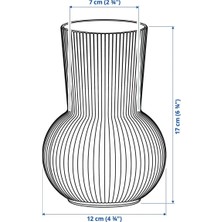 EA Home Concept Gusto Dekoratif Büyük Boy Vazo Karaf 17 cm