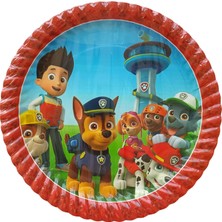 Ngüzel Party Paw Patrol Temalı Doğum Günü 8 Adet Karton Tabak + 8 Adet Karton Bardak Seti