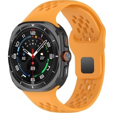 Lopard Samsung Galaxy Watch Ultra 47MM Lopard KRD-119 Delikli Tasarım Silikon Kordon