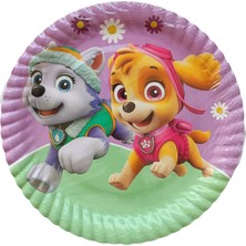 Ngüzel Party Paw Patrol Lady Temalı Doğum Günü 8 Adet Karton Tabak + 8 Adet Karton Bardak Seti