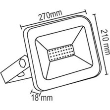 Parts 100 Watt - 220 Volt 6500K IP66 150* Işık Açısı Siyah Slim Kasa Beyaz LED Projektör
Ürün %100 Yerli Türk Malı