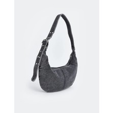 LC Waikiki Lcw Accessorıes antrasit Denim Kadın Kol Çantası