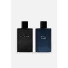 Zara Man Navy Black + Zara Man 800 Black Edt 2x 90ML Erkek Parfüm Seti