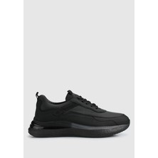 ProvoQ Siyah Deri Erkek Sneaker