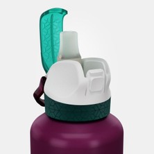 Nidage 0,60 L Quechua Outdoor Alüminyum Matara - Pipetli / 0,6 Litre - Mor - 900 Plastik Mor